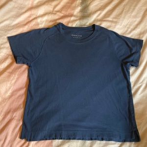 Everlane raglan tee slate blue
